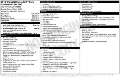 2019 Chevrolet Colorado 2WD Work Truck