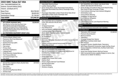 2022 GMC Yukon SLT