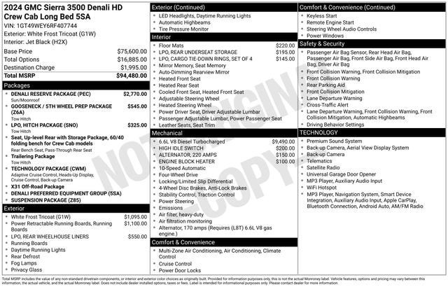 2024 GMC Sierra 3500 HD Denali DRW