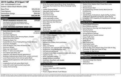 2019 Cadillac XT4 FWD Sport