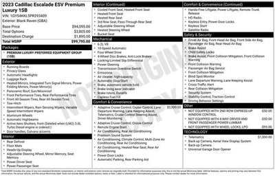 2023 Cadillac Escalade ESV Premium Luxury