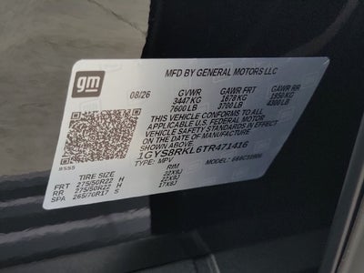 2026 Cadillac Escalade ESV Platinum Sport