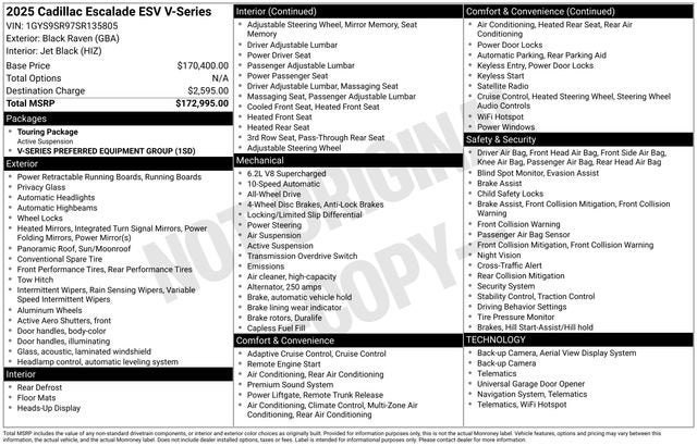 2025 Cadillac Escalade ESV Escalade-V ESV