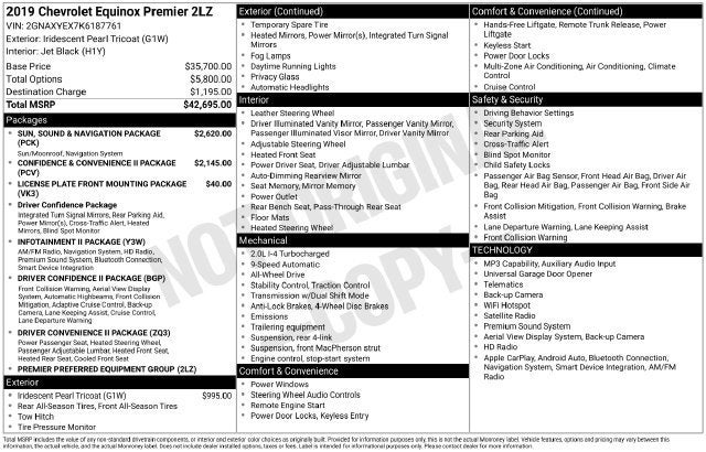 2019 Chevrolet Equinox Premier