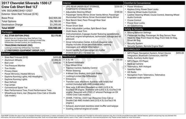 2017 Chevrolet Silverado 1500 LT