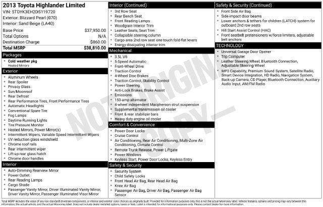2013 Toyota Highlander Limited