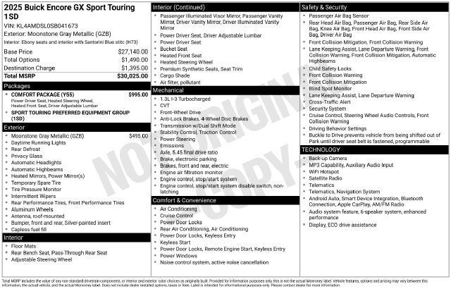 2025 Buick Encore GX Sport Touring