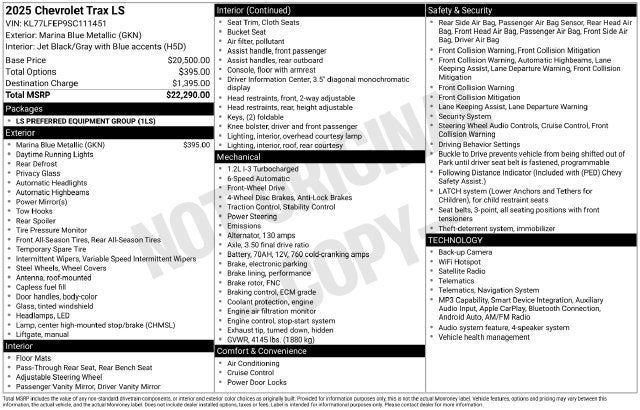 2025 Chevrolet Trax LS