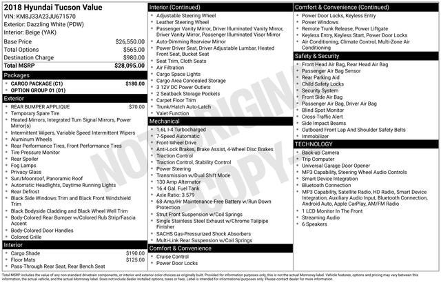 2018 Hyundai Tucson Value