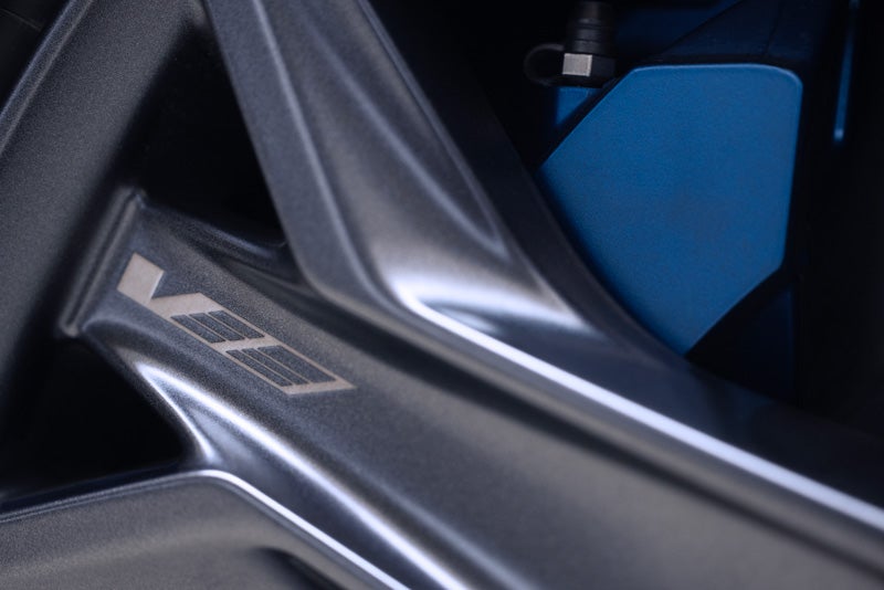 Close-up of the 2026 OPTIQ-V Brembo Performance Front Brakes | Ed Morse Sawgrass Cadillac in Sunrise FL