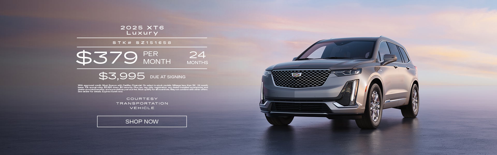 Courtesy 2025 XT6 Luxury
