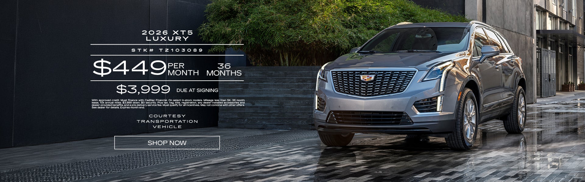 Courtesy 2026 XT5 Luxury