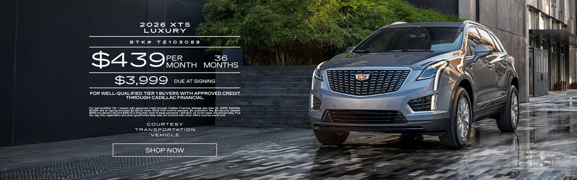 Courtesy 2026 XT5 Luxury