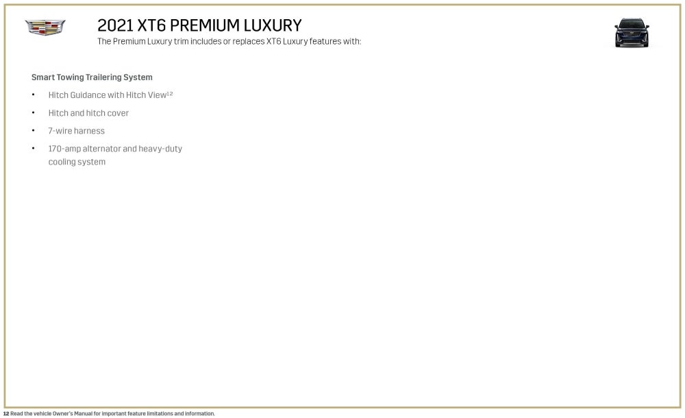 2021 XT6 Luxury trim details