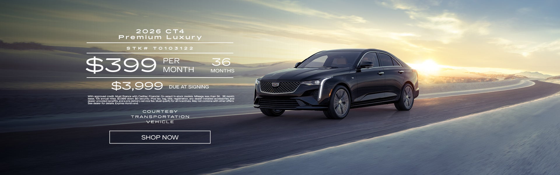 Courtesy 2026 CT4 Premium Luxury