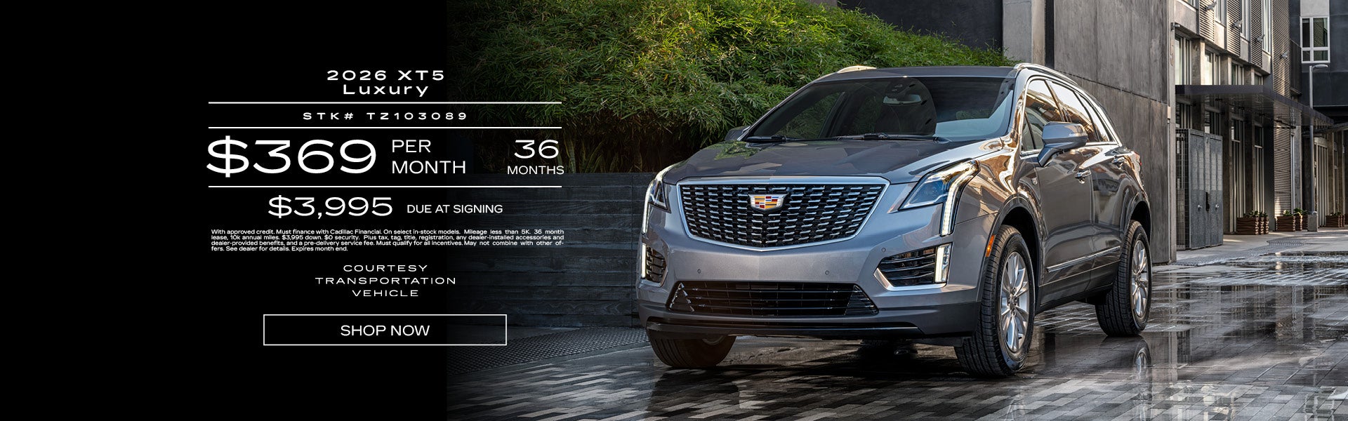 Courtesy 2026 XT5 Luxury