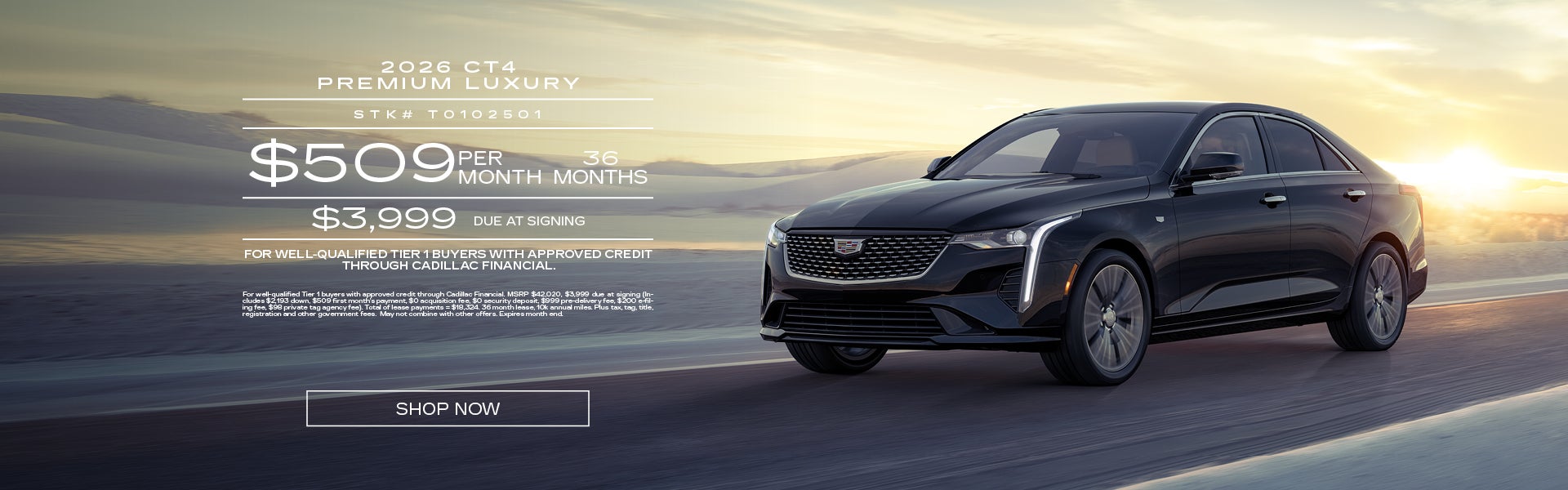 New 2026 CT4 Premium Luxury