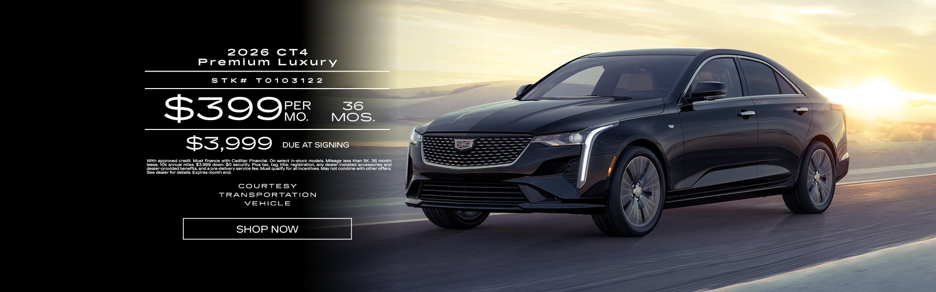 Courtesy 2026 CT4 Premium Luxury